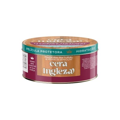 CERA PASTA INGLEZA MADEIRA NATURAL 300ML
