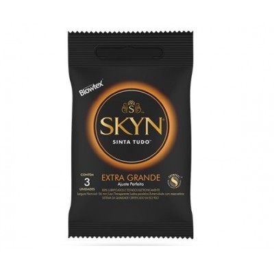 PRESERVATIVO SKYN EXTRA GRANDE C/03 PACOTE C/12