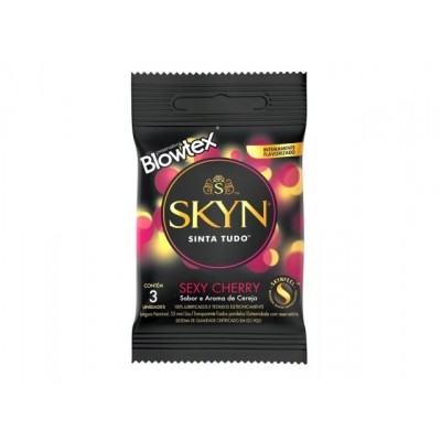 PRESERVATIVO SKYN SEXY CHERRY C/03 PACOTE C/12