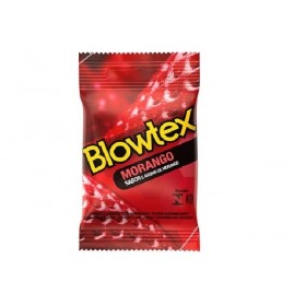 PRESERVATIVO BLOWTEX MORANGO PACOTE C/12X3