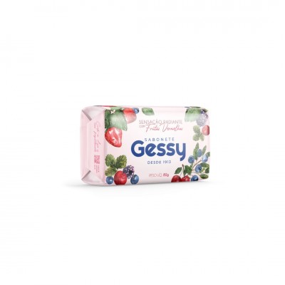 SABONETE EM BARRA GESSY FRUTAS VERMELHAS 80G PCT C/12 -GESSY