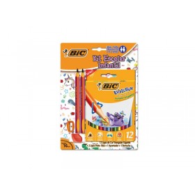 KIT LAPIS KIDS+LAPIS DE COR+APONTADOR+BORRACHA - BIC