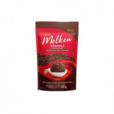 CONFEITO DE CHOCOLATE MEIO AMARGO 400G