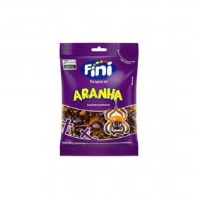 BALAS GELATINA ARANHA 80G CAIXA C/12 - FINI