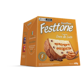 PANETONE TRUFADO DOCE DE LEITE 400G FESTTONE