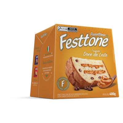 PANETONE TRUFADO DOCE DE LEITE 400G FESTTONE