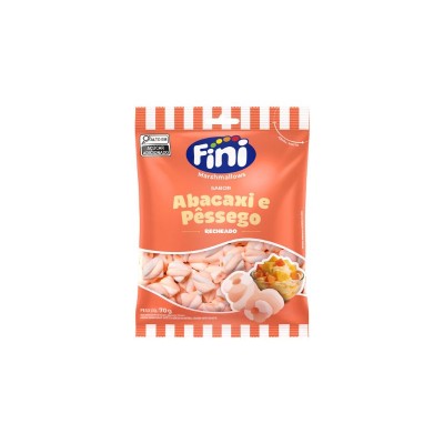 MINI MARSHMALLOW 70G ABACAXI E PESSEGO