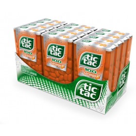 TIC TAC 100 LARANJA DISPLAY C/12