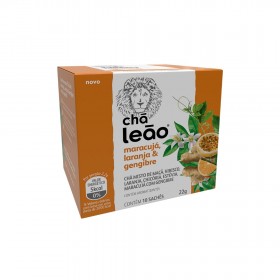 CHA LEAO MARACUJA+LARANJA+ GENGIBRE C/10 (LARANJA)